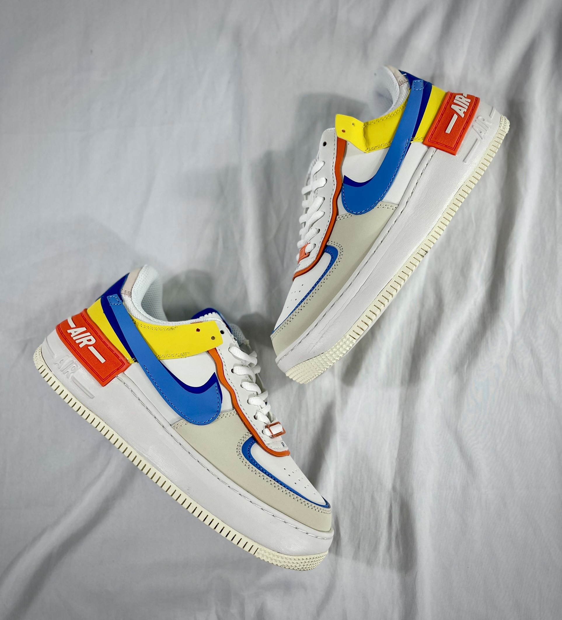 Giày Nike Air Force 1 Low Shadow Sail Orange University Blue